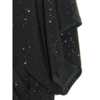 Wieczorowa tunika Oversize z błyszczącą niteczką - czarna